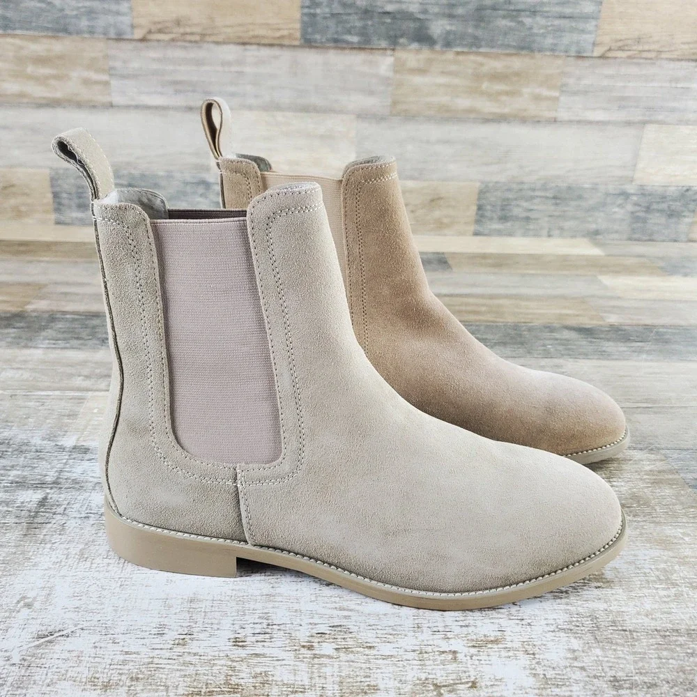 Saint Morta Nomad Mens Chelsea Boot Sz 10 Stone Pointy Toe Pull On *read*
